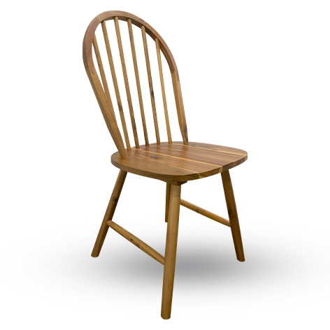 Natural Acacia Wood Ladder Back